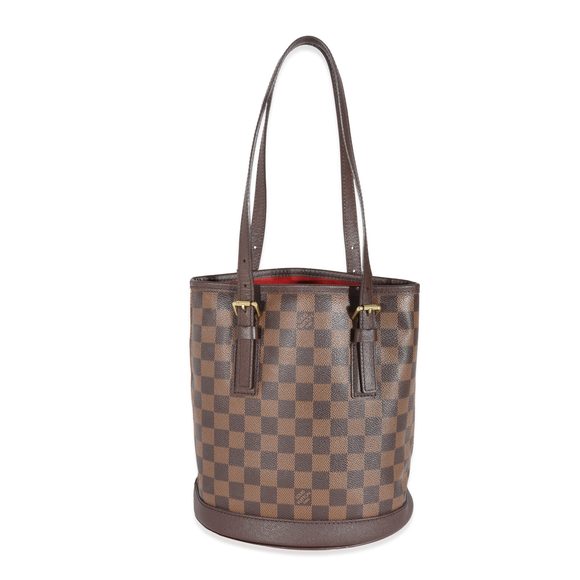 Louis Vuitton Damier Ebene Canvas Marais Bucket 23 - Picture 1 of 8